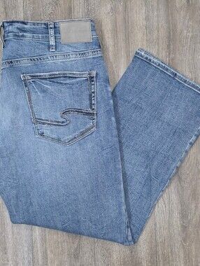 Silver Jeans Brand Men's Relaxed Fit "ZAC"  Straight-Leg Jeans-Size 36 X 30
